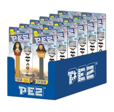 Pez Justice League 12ct. Blister Card Display