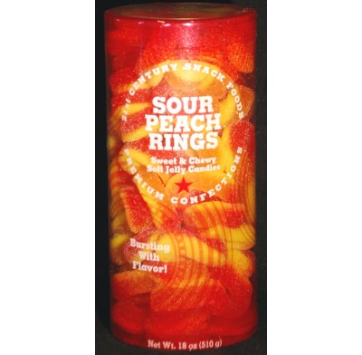 Sour Peach Rings 18oz. Canister