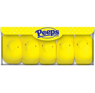 Marshmallow Peeps 5pc. All Yellow