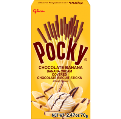 Pocky Chocolate Banana Biscuit Sticks 2.47oz