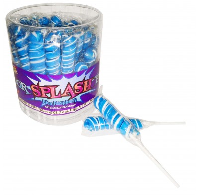 Splash Pops Lollipops Blue Raspberry 30ct.