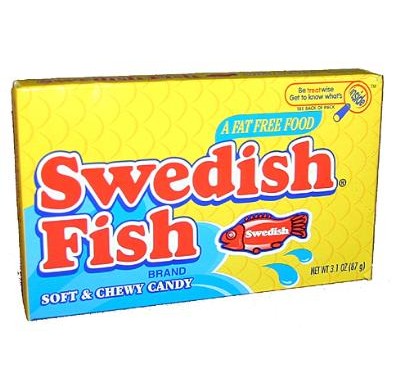 SWEDISH FISH RED 3.1oz. MOVIE THEATER BOX