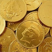 GOLD COINS HALF DOLLAR SIZE