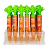 Carrot Tube Toppers w/Orange Choc Lentils 1.3oz 24ct