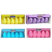 Marshmallow Peeps 5pc 24ct - Assorted Colors (Yellow, Pink, Blue & Lavender)