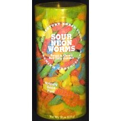 Sour Neon Worms 18oz. Canister
