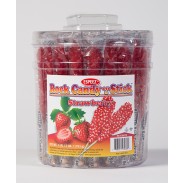 Rock Candy on a Stick 36ct. Tub Red (Strawberry Flavor)